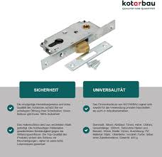 KOTARBAU® Hakregellås med Styrstift för Skjutport