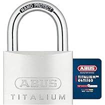 ABUS 64TI/60 Titalium Hänglås 60 mm - Nyckel KA6608