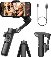 Vikbar 3-axlad Gimbal för Smartphone