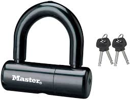 Master Lock Mini D-Lås för Cyklar och Motorcyklar 9x4