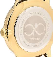 AUGUST BERG Unisex Klocka Guld Nät 38 mm